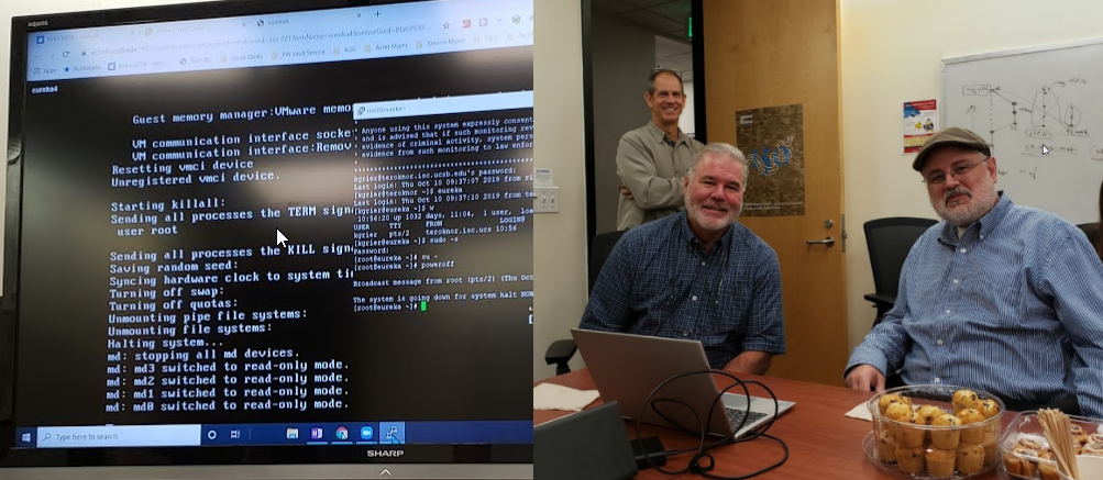 Eureka shutdown legacy system