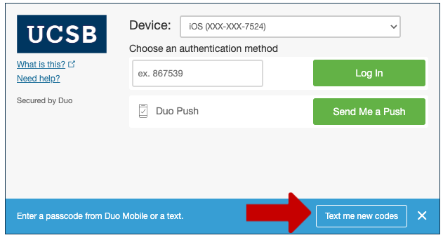Duo: Text me new codes - Screenshot