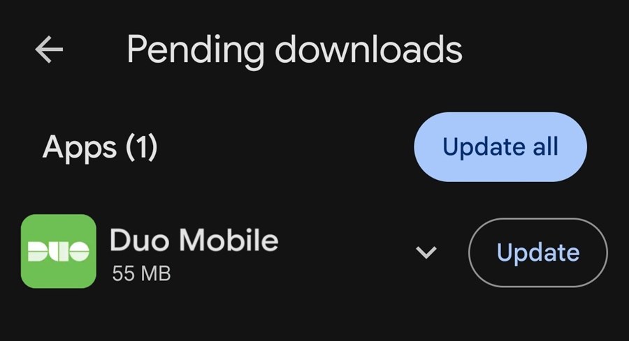 Pending Download Google Play - Screenshot