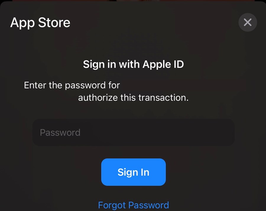 Sign-in to Apple App - Screenshot
