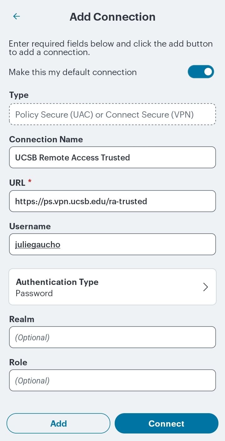 Add a connection, create a connection - Screenshot - Image