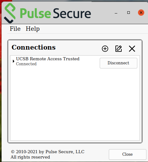 Show the words "Status: Connected." - Screenshot - Image
