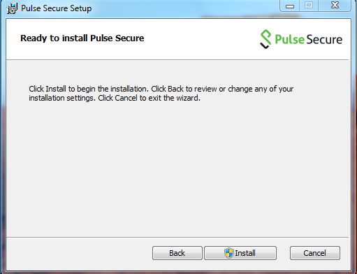 how to install pulse secure client on windows 7