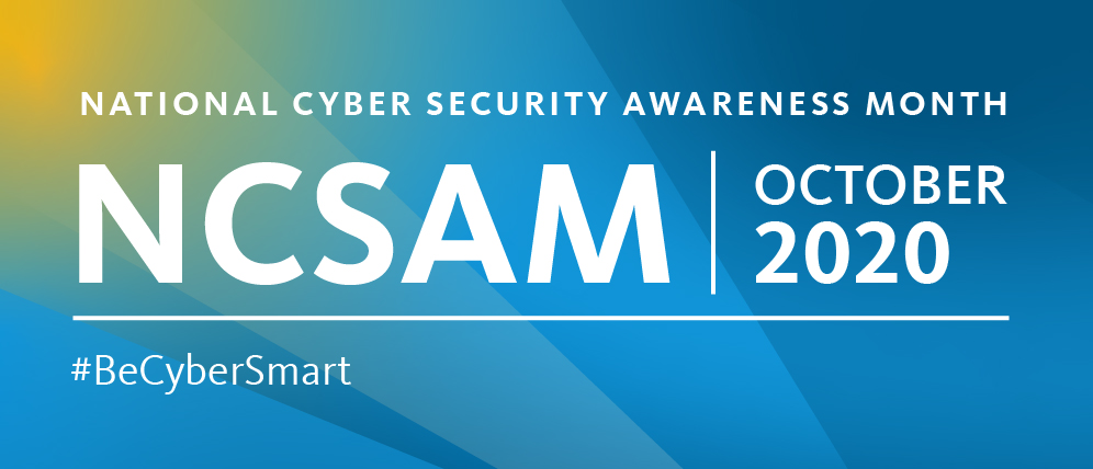National Cybersecurity Awareness Month logo image